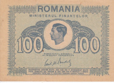 ROMANIA 100 lei 1945 AUNC!!! foto