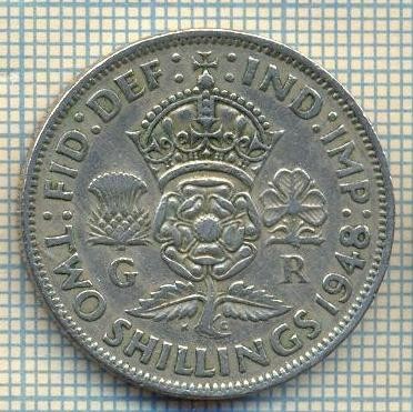 9576 MONEDA -MAREA BRITANIE -TWO SHILLINGS(FLORIN)-anul 1948-starea care se vede