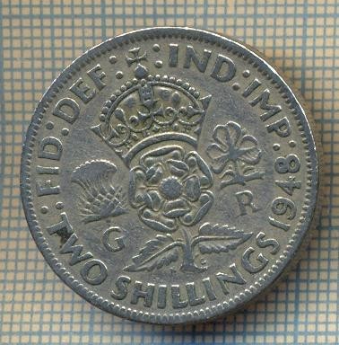 9560 MONEDA -MAREA BRITANIE -TWO SHILLINGS(FLORIN)-anul 1948-starea care se vede foto