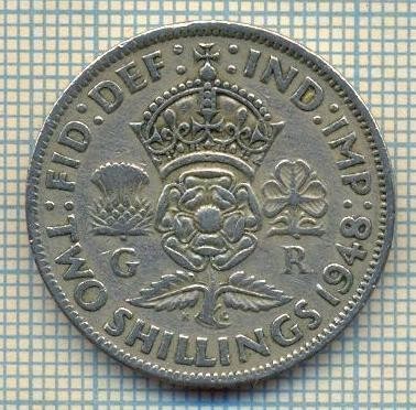 9526 MONEDA -MAREA BRITANIE -TWO SHILLINGS(FLORIN)-anul 1948-starea care se vede