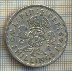 9643 MONEDA -MAREA BRITANIE -TWO SHILLINGS(FLORIN)-anul 1949-starea care se vede