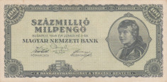 UNGARIA 100.000.000 milpengo 1946 XF!!! foto