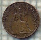 9692 MONEDA -MAREA BRITANIE -ONE PENNY -anul 1938-starea care se vede