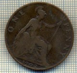 9700 MONEDA -MAREA BRITANIE -ONE PENNY -anul 1902-starea care se vede, Europa