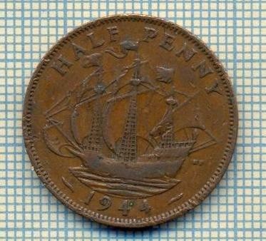 9718 MONEDA -MAREA BRITANIE -HALF PENNY -anul 1944 -starea care se vede