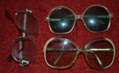 Lot 3 perechi ochelari vechi (2 perechi de soare + 1 pereche de vedere) foto