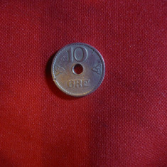 Moneda 10 Ore 1926 Norvegia , Cu-Ni ,cal.XF