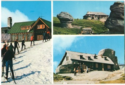 CPI (B8247) CARTE POSTALA - MUNTII BUCEGI. CABANELE: PIATRA ARSA, BABELE, OMU foto