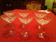 Set 6 pahare cristal pentru Martini foto
