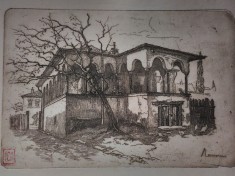 Bucuresti Casa de targovet,sec.XVIII de MIRCEA OLARIAN (1898-1985) foto