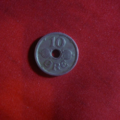 Moneda 10 Ore 1925 Danemarca , Cu-Ni ,cal.XF