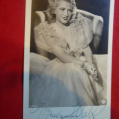 Fotografia sopranei Germane Erna Sack , cu autograf - in 1943 la Ateneu