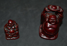 Set de 2 statuete Buddha, 2-5 centimetri inaltime, in stare buna. foto