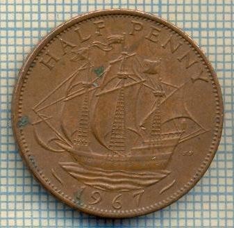 9726 MONEDA -MAREA BRITANIE -HALF PENNY -anul 1967 -starea care se vede