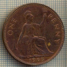 9697 MONEDA -MAREA BRITANIE -ONE PENNY -anul 1963-starea care se vede