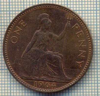 9693 MONEDA -MAREA BRITANIE -ONE PENNY -anul 1964-starea care se vede