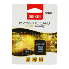 MICRO SD CARD 32GB CLASS 10 CU ADAPTOR MAXEL foto