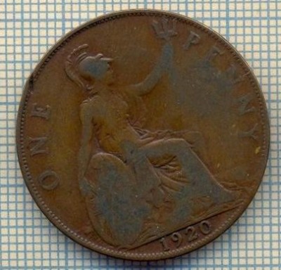 9694 MONEDA -MAREA BRITANIE -ONE PENNY -anul 1920-starea care se vede foto