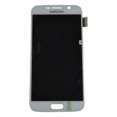 Display Cu Touchscreen Samsung Galaxy S6 Alb Original SWAP foto