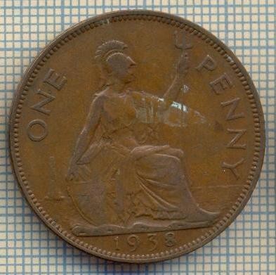 9690 MONEDA -MAREA BRITANIE -ONE PENNY -anul 1938-starea care se vede