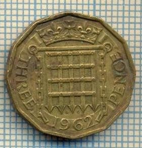 9790 MONEDA -MAREA BRITANIE - THREE PENCE -anul 1962 -starea care se vede foto