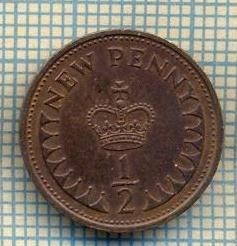 9796 MONEDA -MAREA BRITANIE - 1/2 NEW PENNY -anul 1971 -starea care se vede foto