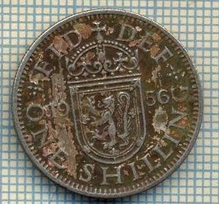 9756 MONEDA -MAREA BRITANIE - ONE SHILLING -anul 1956 -starea care se vede