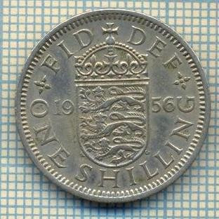 9748 MONEDA -MAREA BRITANIE - ONE SHILLING -anul 1956 -starea care se vede foto