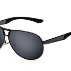 Ochelari Soare Barbatesti Fashion - Aviator Model, Polarizati - Gri