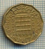 9791 MONEDA -MAREA BRITANIE - THREE PENCE -anul 1967 -starea care se vede