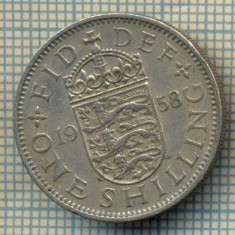 9745 MONEDA -MAREA BRITANIE - ONE SHILLING -anul 1958 -starea care se vede