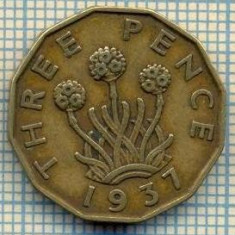 9789 MONEDA -MAREA BRITANIE - THREE PENCE -anul 1937 -starea care se vede