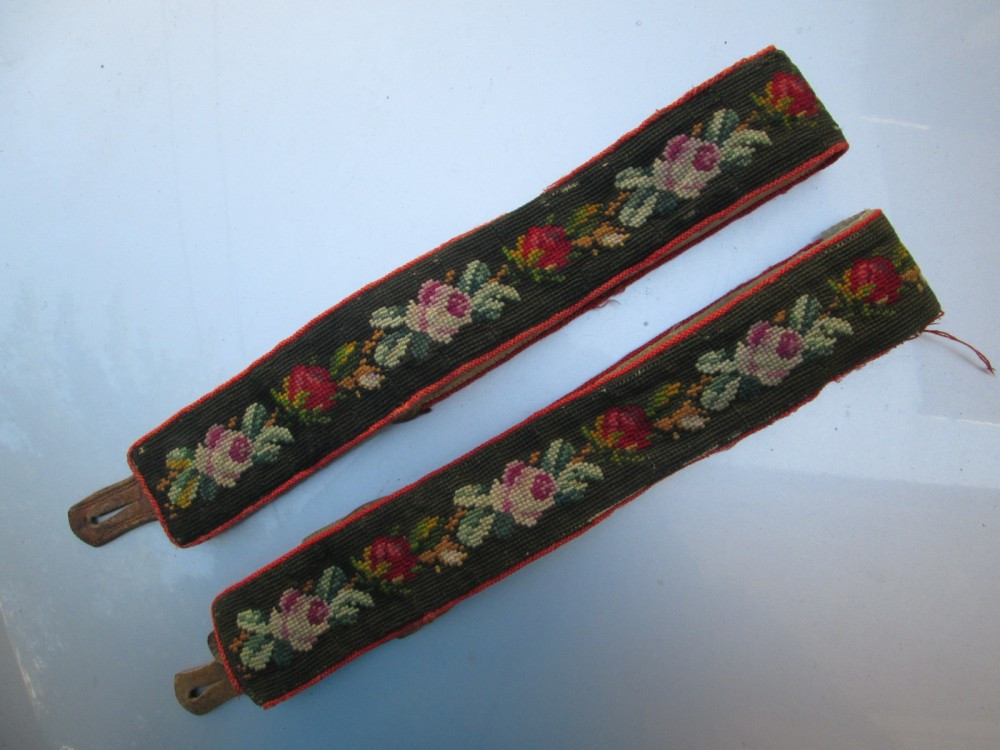 C Bretele de costum popular vechi sasesc german, lucrate integral manual |  Okazii.ro