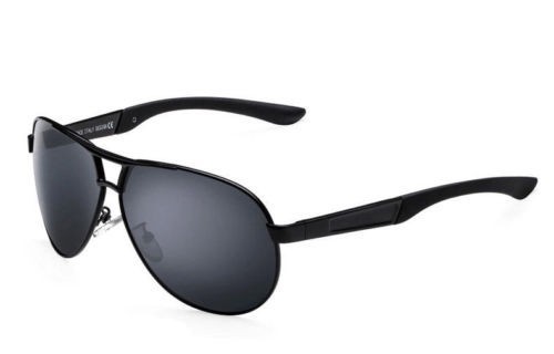 Ochelari Soare Barbatesti Fashion - Aviator , Polarizati - Negri