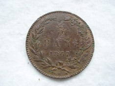5 bani 1867 Heaton, Carol I, L 2.47 foto