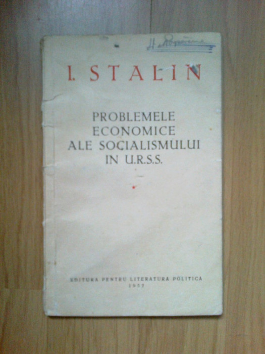 d5 Problemele Economice Ale Socialismului In Urss - I Stalin