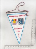 Bnk div Fanion Romania - Anglia - Bucuresti 1985