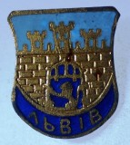 I.102 INSIGNA UKRAINA UCRAINA LVIV LVOV h18mm email, Europa