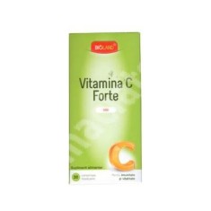 Vitamina C Forte Bioland 500 mg, 20 comprimate, Biofarm foto