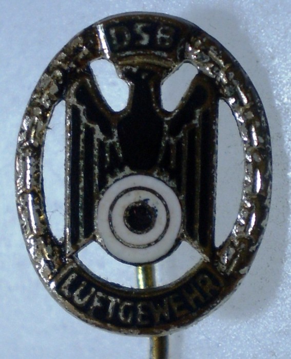 I.125 STICKPIN GERMANIA TIR PUSCA DSB LUFTGEWEHR Deutscher Sch&uuml;tzenbund