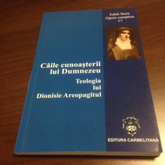 EDITH STEIN, CAILE CUNOASTERII LUI DUMNEZEU. TEOLOGIA LUI DIONISIE AREOPAGITUL