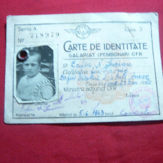Carte de Identitate CFR 1950