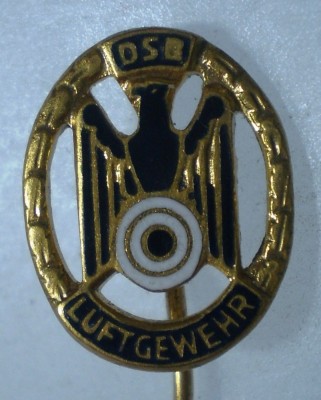 I.122 STICKPIN GERMANIA TIR PUSCA DSB LUFTGEWEHR Deutscher Sch&amp;uuml;tzenbund foto