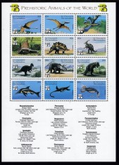 ST VINCENT 1999 DINOZAURI ANIMALE PREISTORICE - 2 FOTO foto