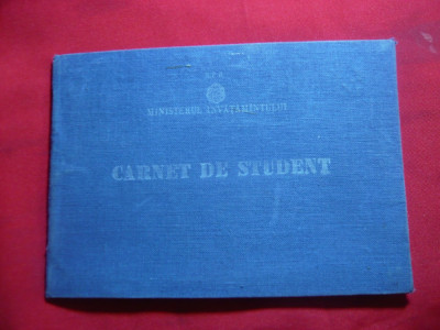 Carnet de Student la Universitatea VI Lenin 1963 foto