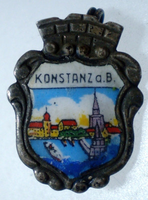 I.104 INSIGNA GERMANIA KONSTANZ BODENSEE h20mm email foto