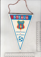 bnk div Fanion Steaua Bucuresti - Semifinala CCE 1986 foto