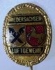 I.124 INSIGNA STICKPIN GERMANIA NIEDERSACHSEN TIR PUSCA LUFTGEWEHR h50mm email, Europa