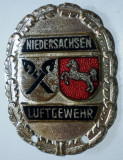 I.135 INSIGNA GERMANIA NIEDERSACHSEN TIR PUSCA LUFTGEWEHR h30mm email, Europa