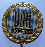 I.058 INSIGNA GERMANIA STICKPIN VDK BAYERN 30 ANI h47mm, Europa